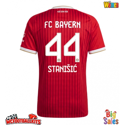 Bayern Munich Josip Stanisic #44 Replica Home Stadium Shirt for Women 2026-27 Short Sleeve